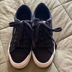 ROCKET DOG black canvas lace sneaker sz 9